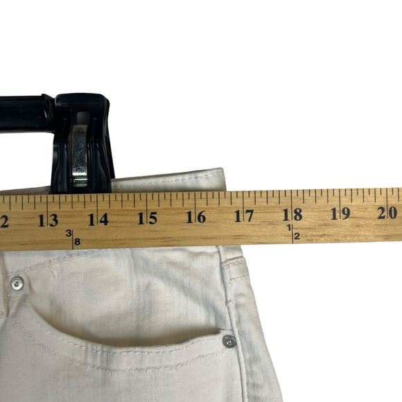 Nine West Jeans Astor Boyfriend Shorts Womens Size 14 White - Picture 4 of 13